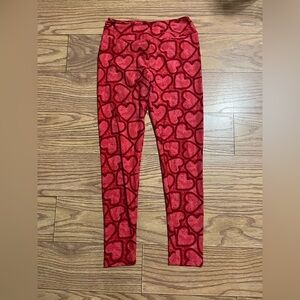 Lularoe Heart Valentine’s Day Leggings OS